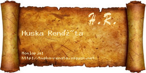 Huska Renáta névjegykártya